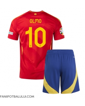 Spania Dani Olmo #10 Echipament de Fotbal Replică European 2024 Copii Acasa (+ Șorturi)